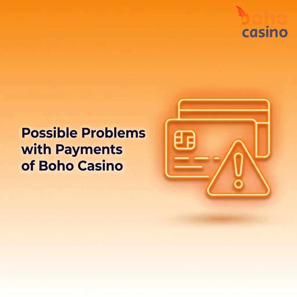 Boho Casino payment troubleshooting guide showing common transaction issues and solutions for deposits and withdrawals